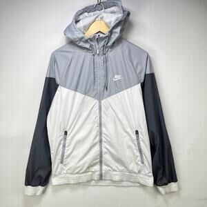 Vintage Nike Y2K Hooded Windbreaker Full Zip Jacket Medium